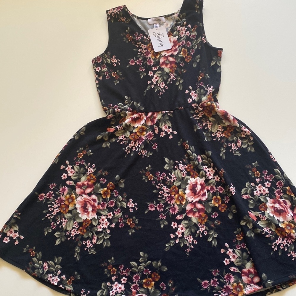 Speechless girls tank V-neck dress size 16 floral